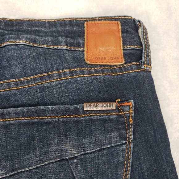 Dear John Playback Straight Low Rise Dark Wash Stretch Denim Women 27 (30) Jeans - Picture 13 of 13